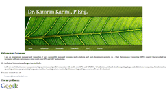 Desktop Screenshot of kamran-karimi.com