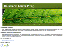 Tablet Screenshot of kamran-karimi.com